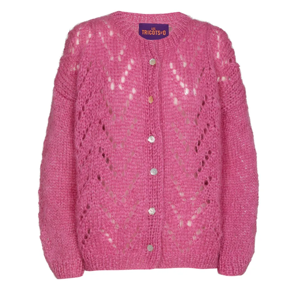 Les Tricots D'o Les Tricots D'o - Cardigan - Fushia<Women Knitwear