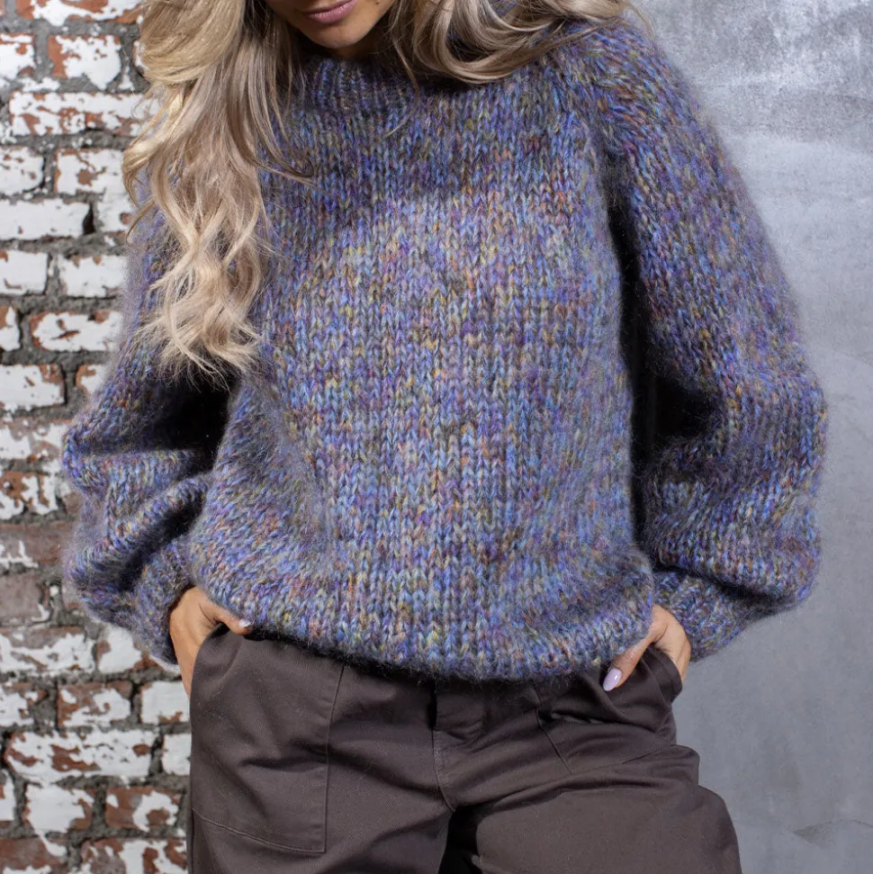 Les Tricots D'o Les Tricots D'o - Pull Col rond - Bleu<Women Knitwear