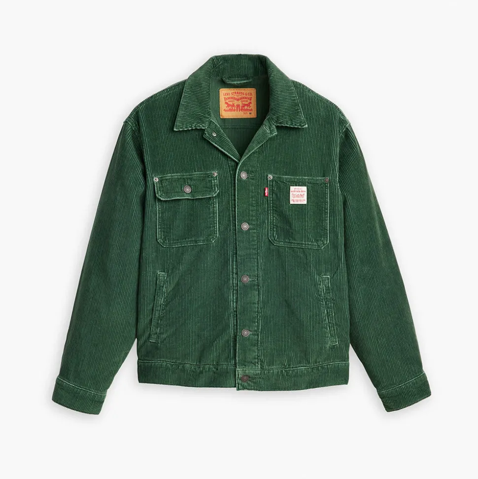 Levis Levi's - Veste Trucker Velours Sunrise - Vert< Jackets