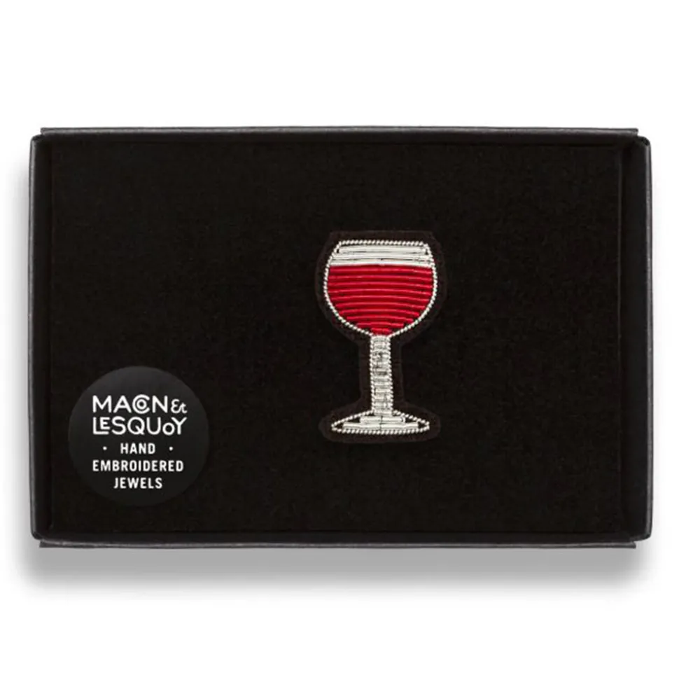 MACON & LESQUOY Macon & Lesquoy - Broche - Verre de vin rouge<Women Pins | Pin's