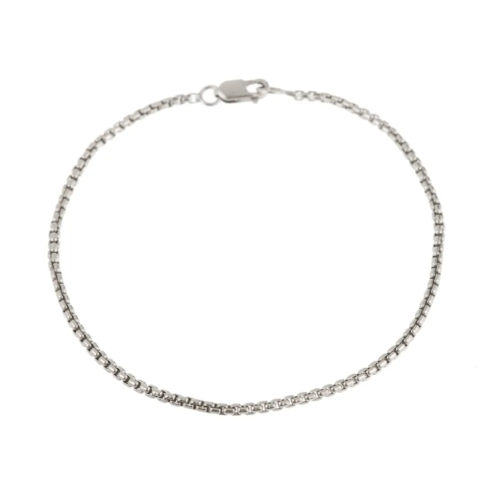 MARA SCALISE - Bracelet Thin Box Chain - Silver<Women Bracelets