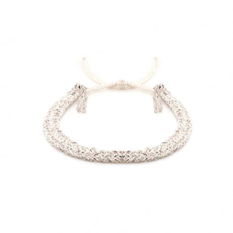 MARIE LAURE CHAMOREL - Bracelet n°183 - Blanc & Argent<Women Bracelets