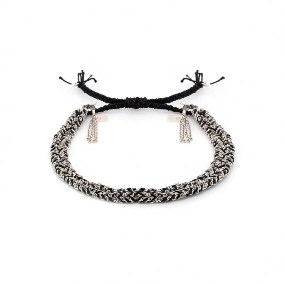 MARIE LAURE CHAMOREL - Bracelet n°183 - Noir & Argent<Women Bracelets