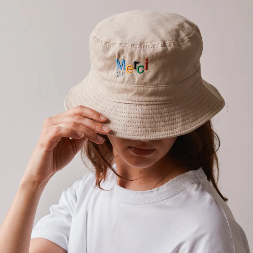 M05 Merci - Bob Merci 24' - Ecru<Women Bucket Hat | Bucket Hat