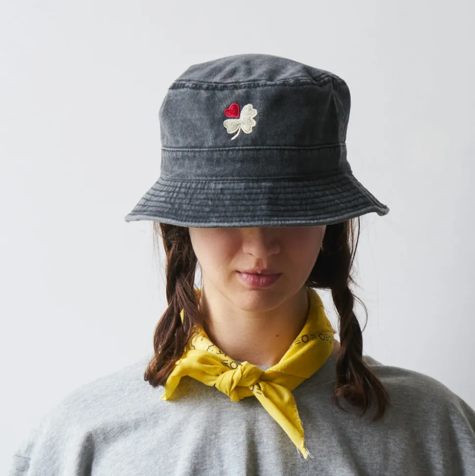 M05 Merci - Bob Trèfle - Noir<Women Bucket Hat