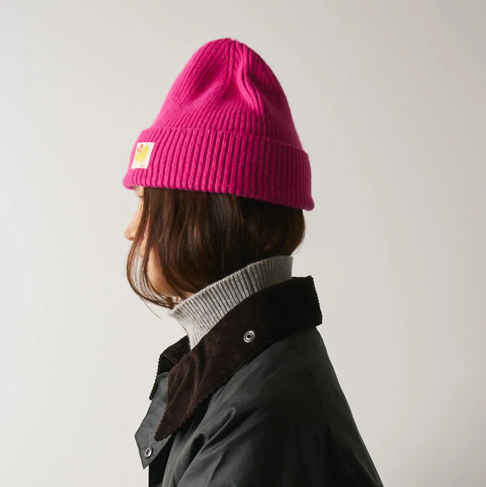 MA01 Merci - Bonnet Lucky - Rose & Jaune<Women Beanies | Beanies