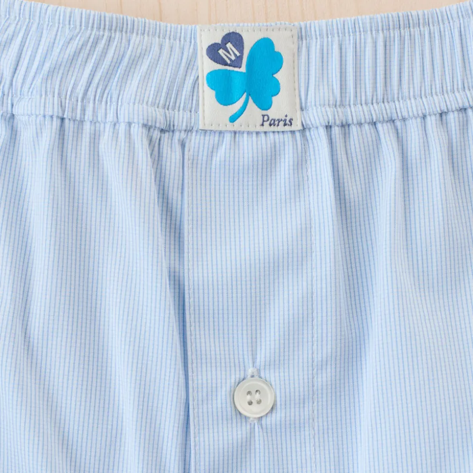 G01 Merci - Boxer Jude - Carreaux Bleu<Women Shorts | Shorts