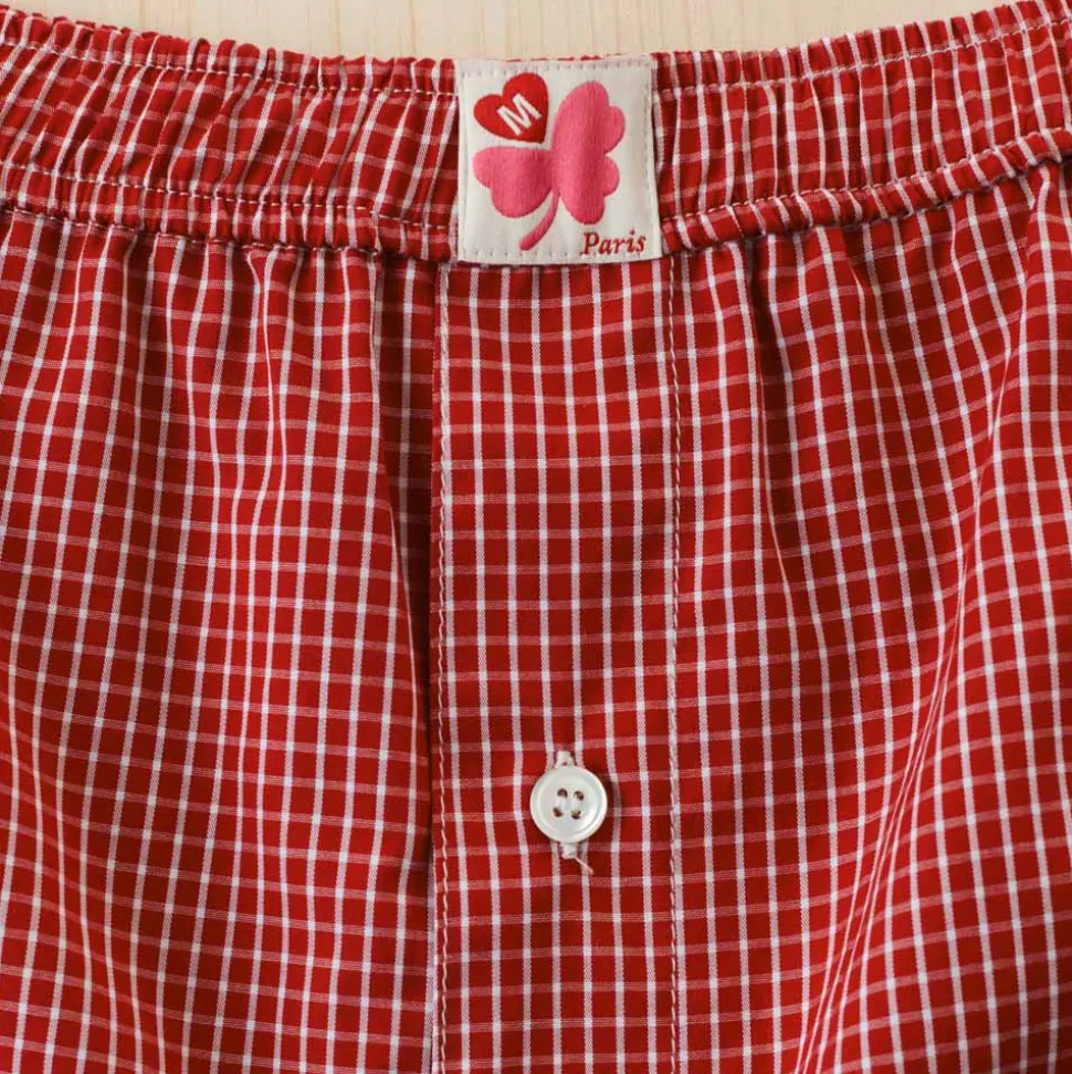 G01 Merci - Boxer Jude - Carreaux Rouge<Women Shorts | Shorts