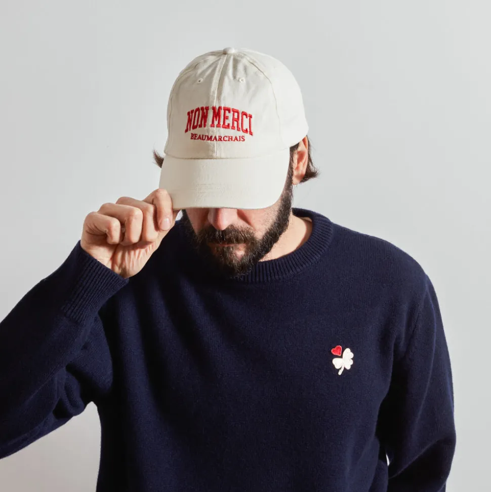 M05 Merci - Casquette College Non Merci - Rouge<Women Caps | Caps