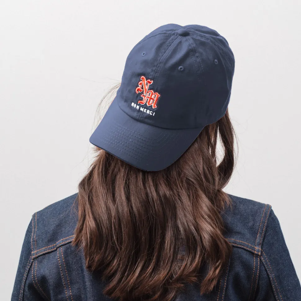 M05 Merci - Casquette Gothique Non Merci - Bleu<Women Caps | Caps