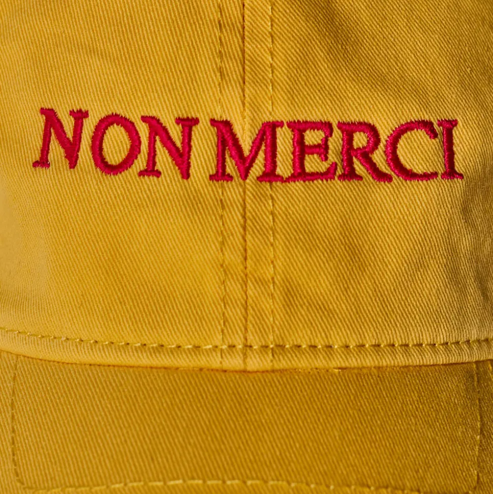 M05 Merci - Casquette Non Merci - Jaune & Rose<Women Caps | Caps