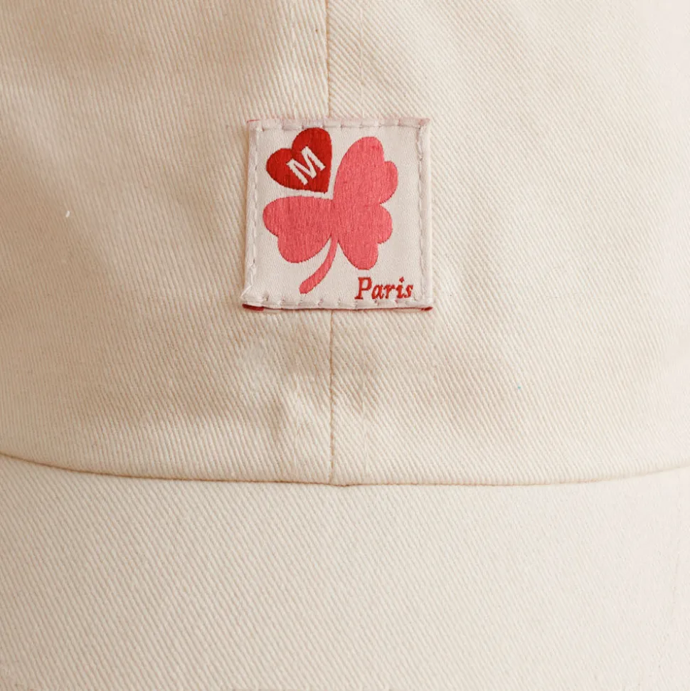 M05 Merci - Casquette Trèfle Patch - Ecru<Women Caps | Caps