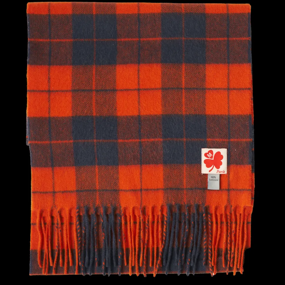 JE01 Merci - Echarpe en cachemire Harry - Rouge Tartan<Women Scarves | Shawls