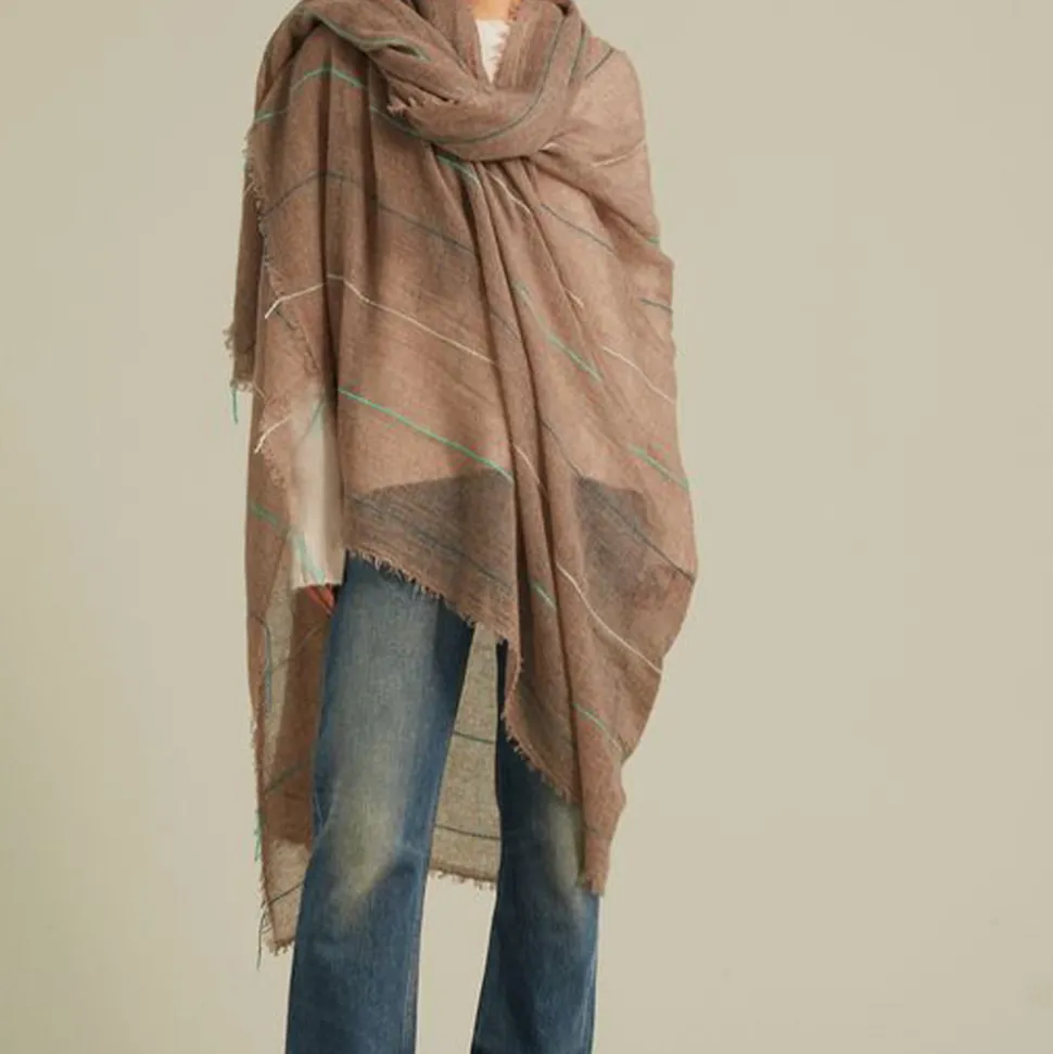 Mirror in the Sky - Echarpe Baby Shaw - Café<Women Shawls