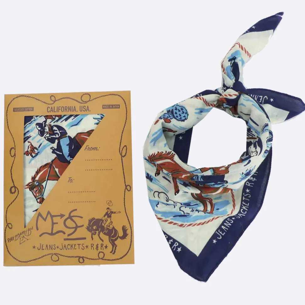 Mister Freedom - Bandana Ranch - Bleu<Women Scarves | Shawls