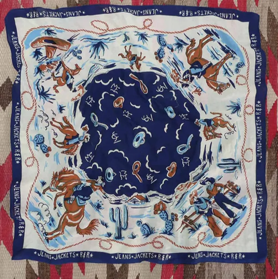 Mister Freedom - Bandana Ranch - Bleu<Women Scarves | Shawls