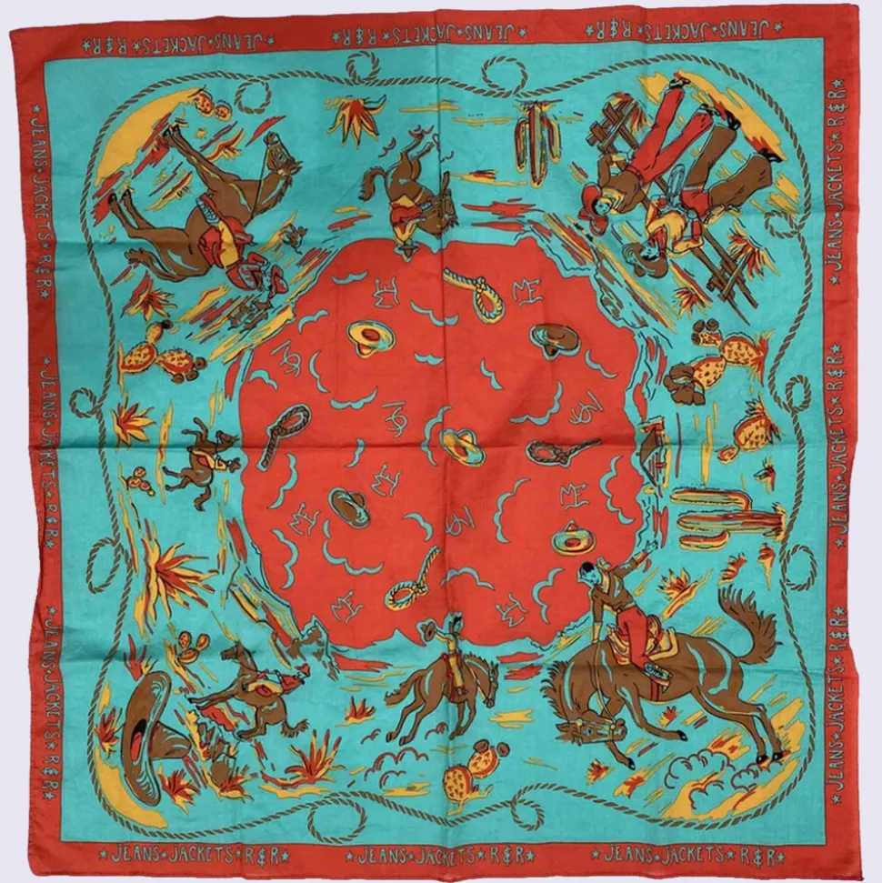 Mister Freedom - Bandana Ranch - Turquoise<Women Scarves | Shawls