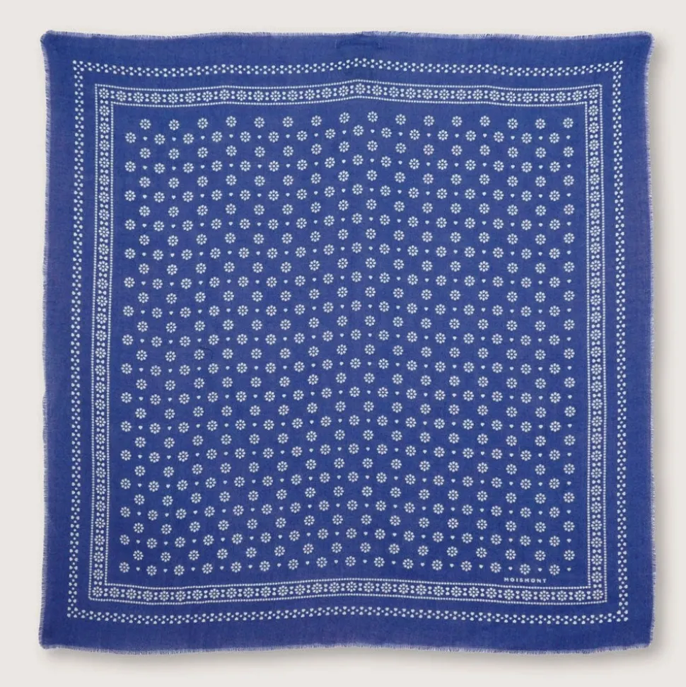 MOISMONT - Foulard n°676 - Denim Blue<Women Shawls