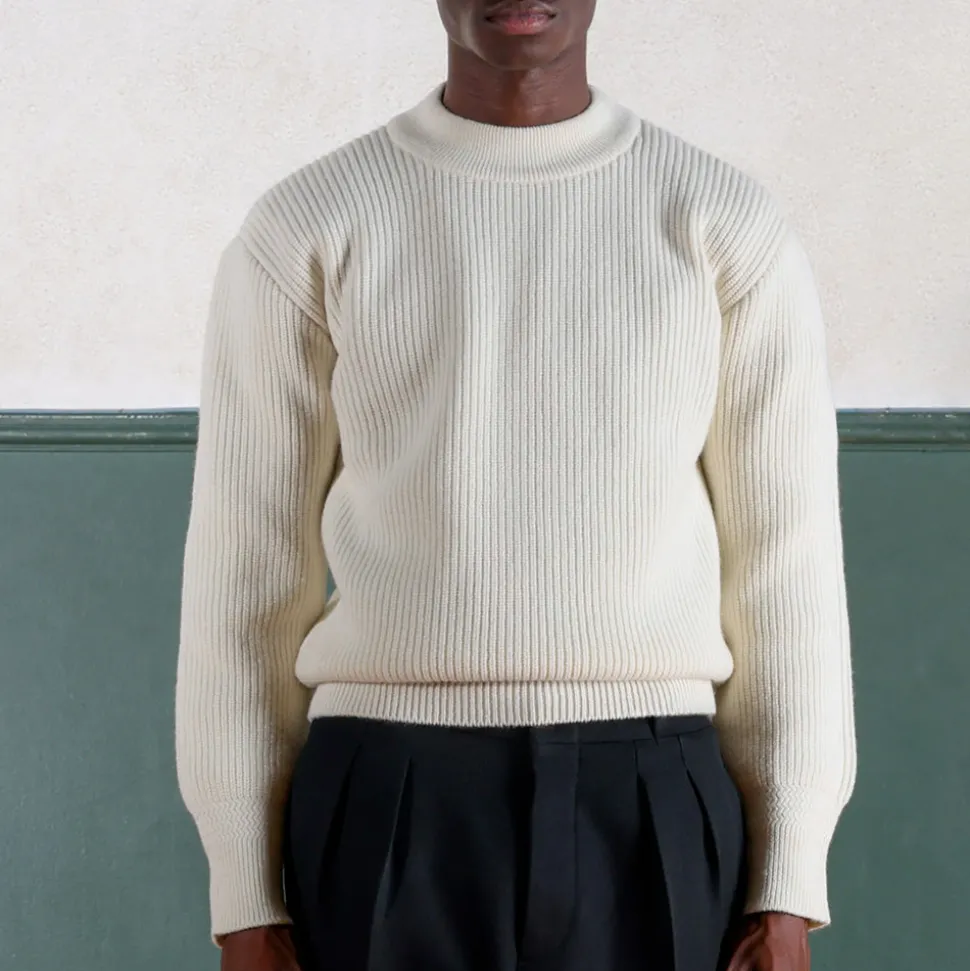 Museum Garments - Pull Deck - Écru< Knitwear