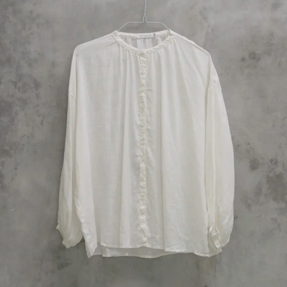 MYSAYANG - Blouse Terlaru - Blanc<Women Shirts