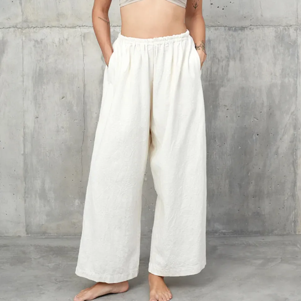 MYSAYANG - Pantalon Mudah - Blanc<Women Pants