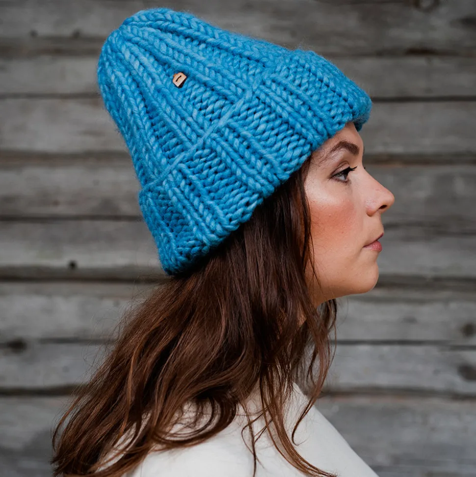 Myssy - Bonnet en Laine - Bleu<Women Beanies