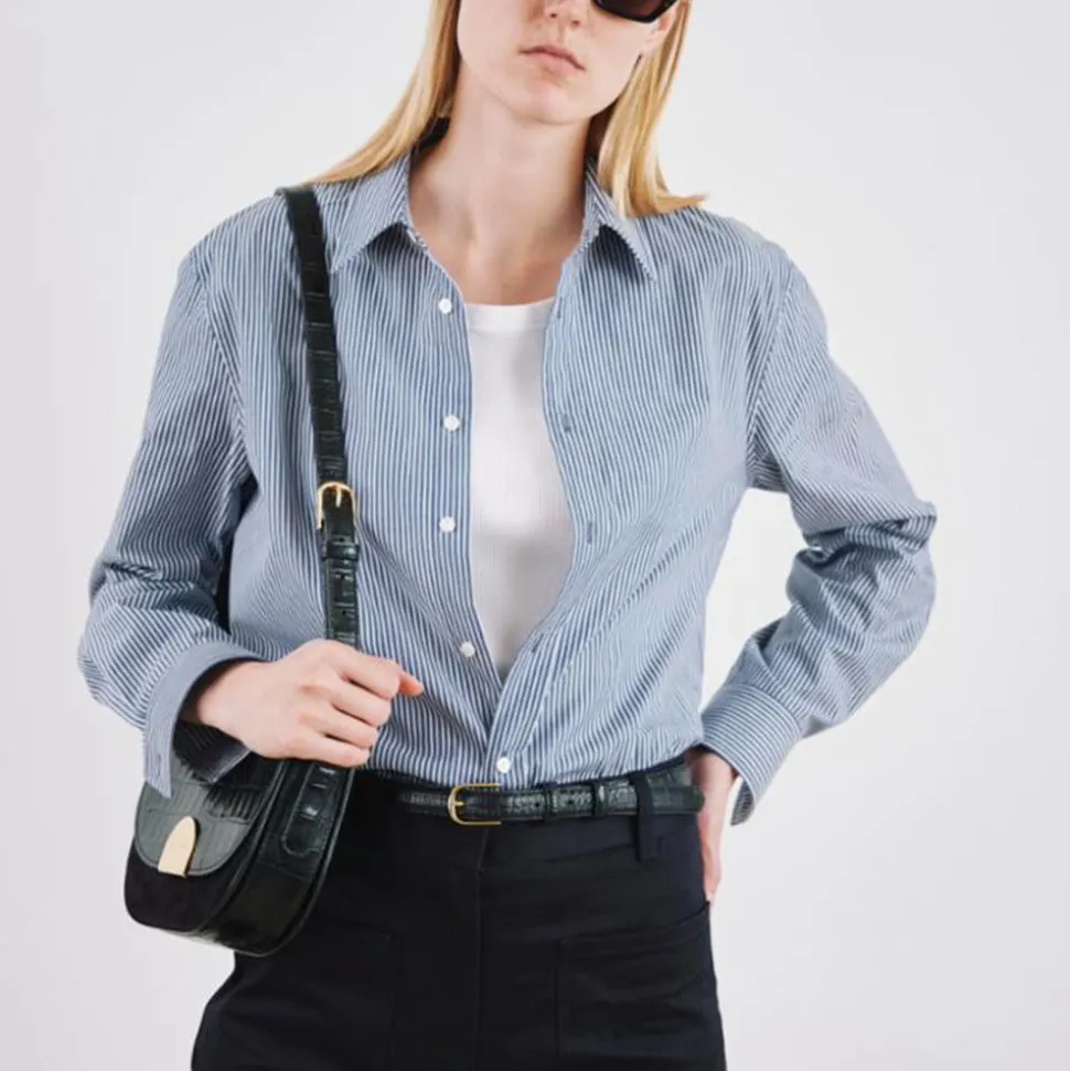 Nili Lotan - Raphael Classic Shirt - Bleu<Women Shirts