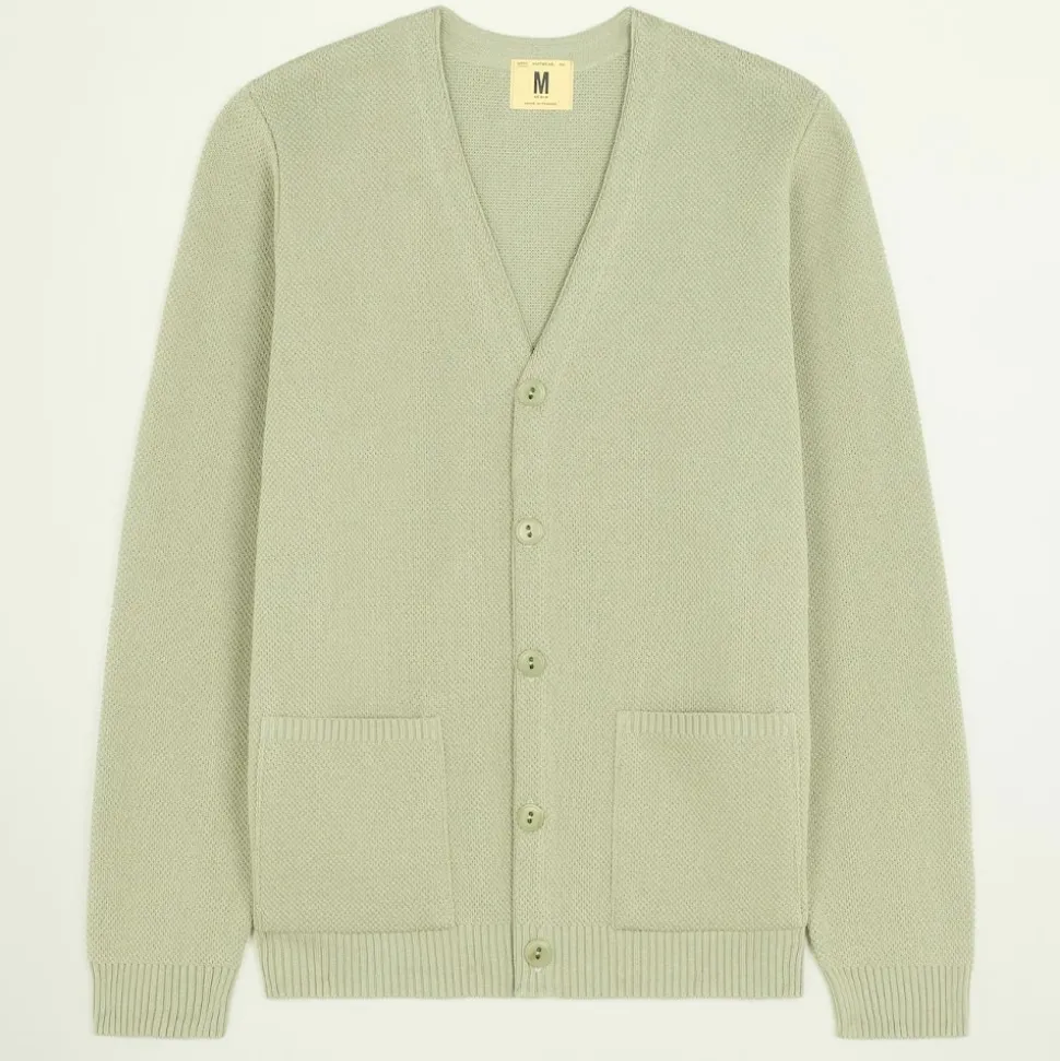 NITTO KNITWEAR - Cardigan Youri - Olive< Knitwear