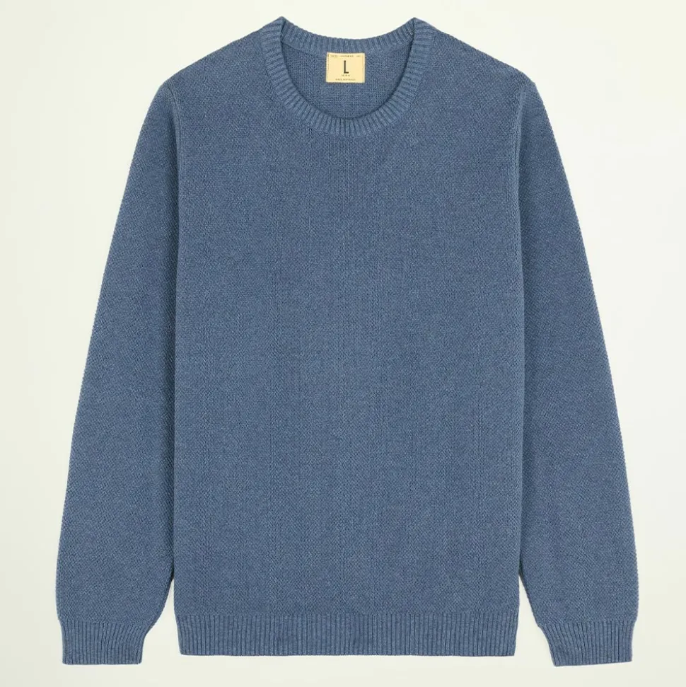 NITTO KNITWEAR - Pull Youri - Indigo< Knitwear