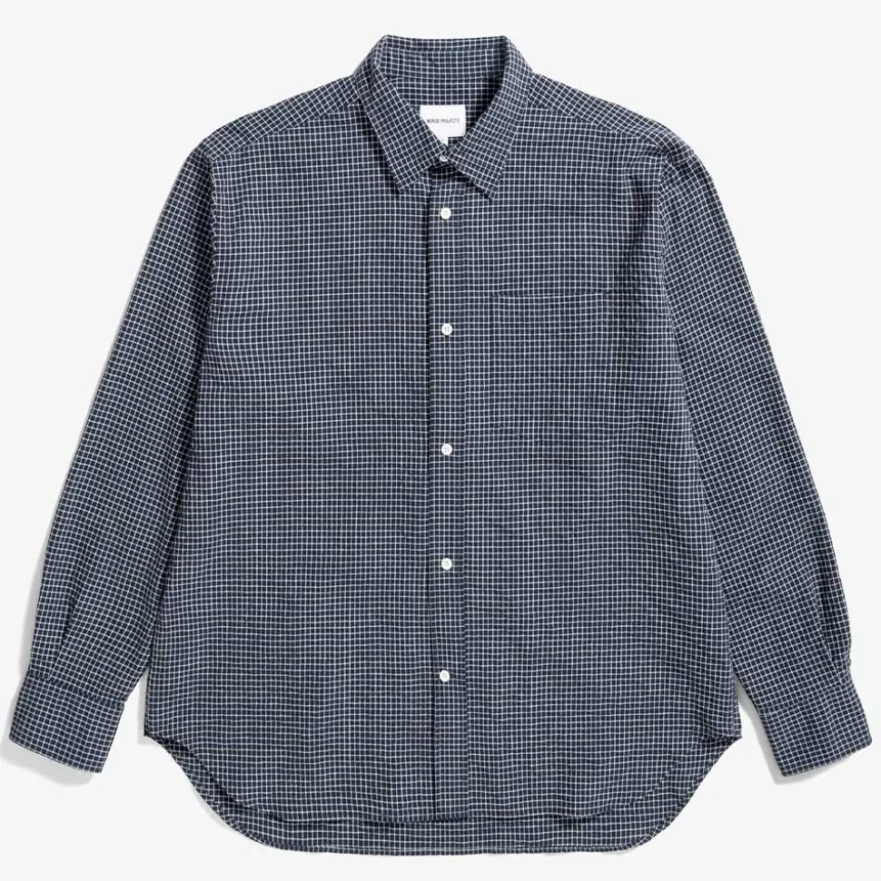 Norse Projects Norse Project - Chemise oversize à carreaux - Marine< Shirts