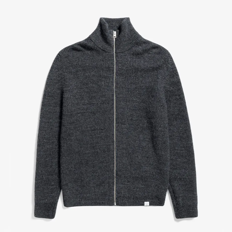 Norse Projects Norse Project - Veste zippée Hagen - Gris< Knitwear