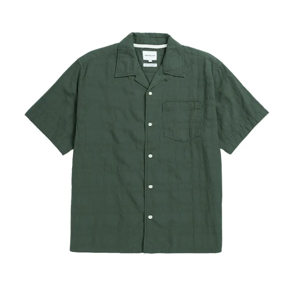 NORSE PROJECTS - Chemise Carsten Dobby - Vert< Shirts