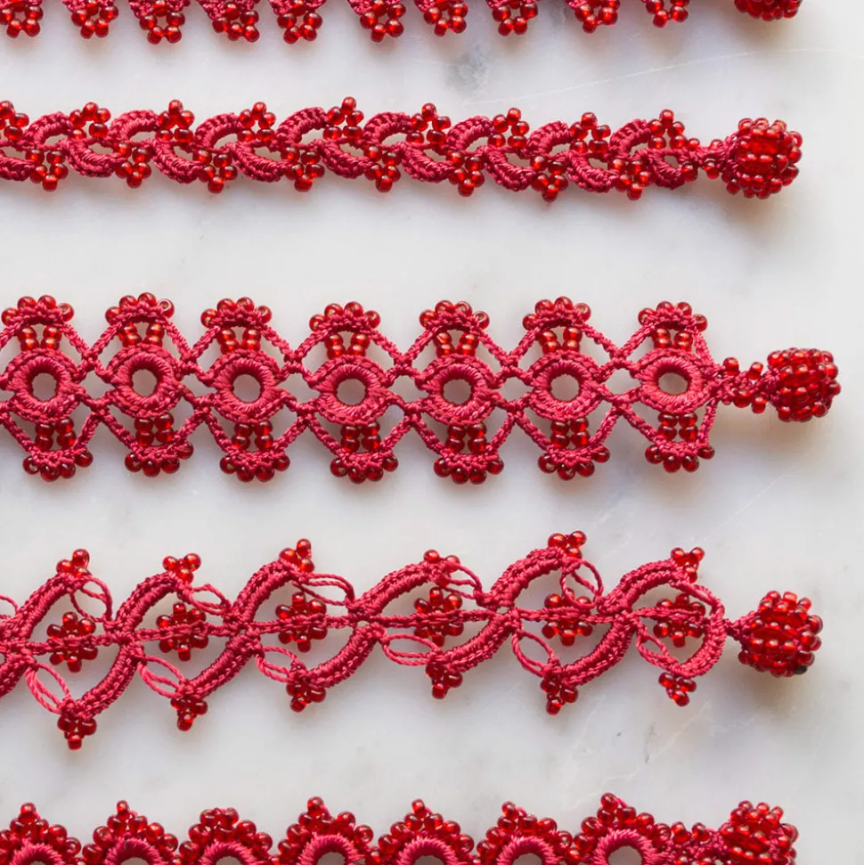 OTTOMANIA - Bracelet crochet Daisy - Rouge<Women Bracelets