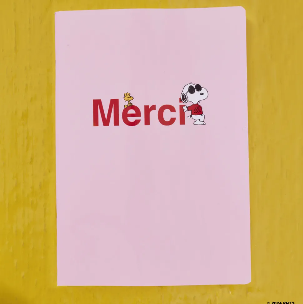 2962 BRANDBOOK Peanuts x Merci - Carnet A5< Writing