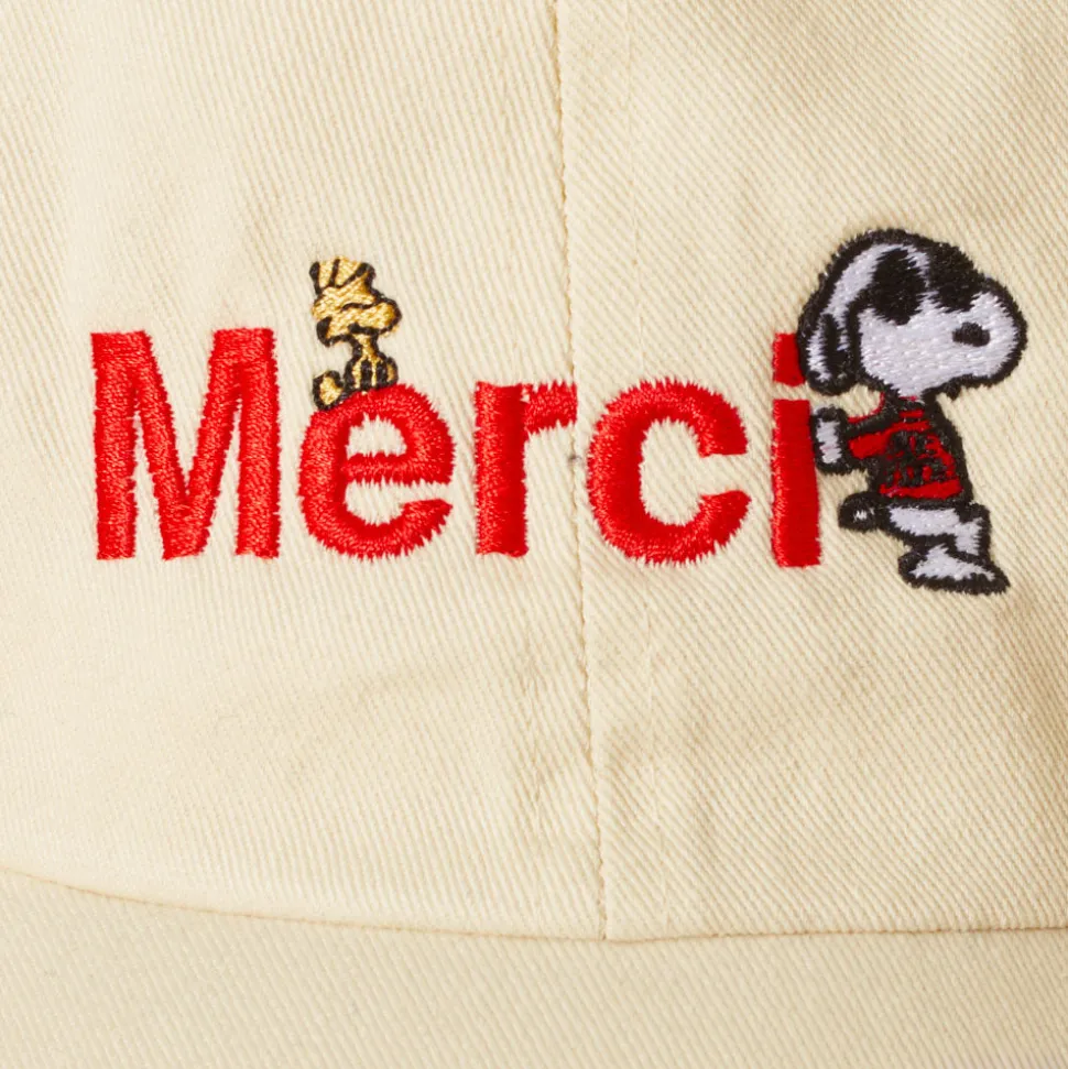 M05 Peanuts x Merci - Casquette Merci - Ecru<Women Caps | Caps