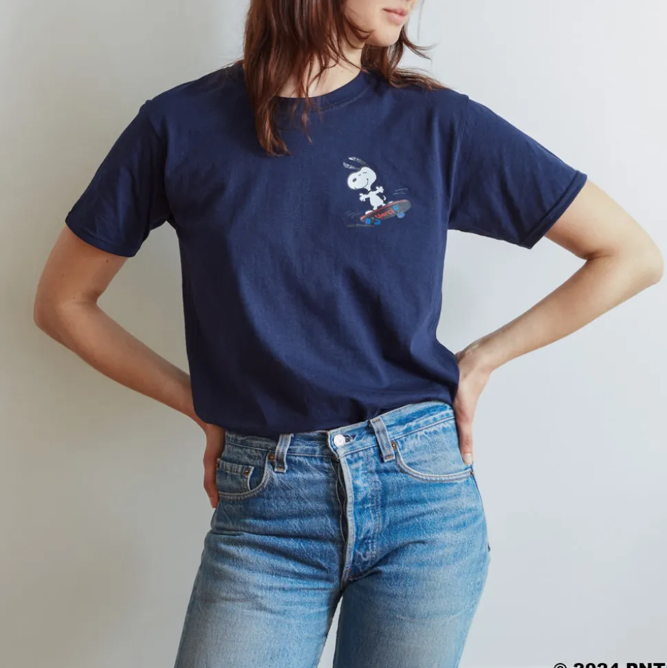 M05 Peanuts x Merci - T-Shirt Skate - Marine<Women T-Shirts | T-Shirts