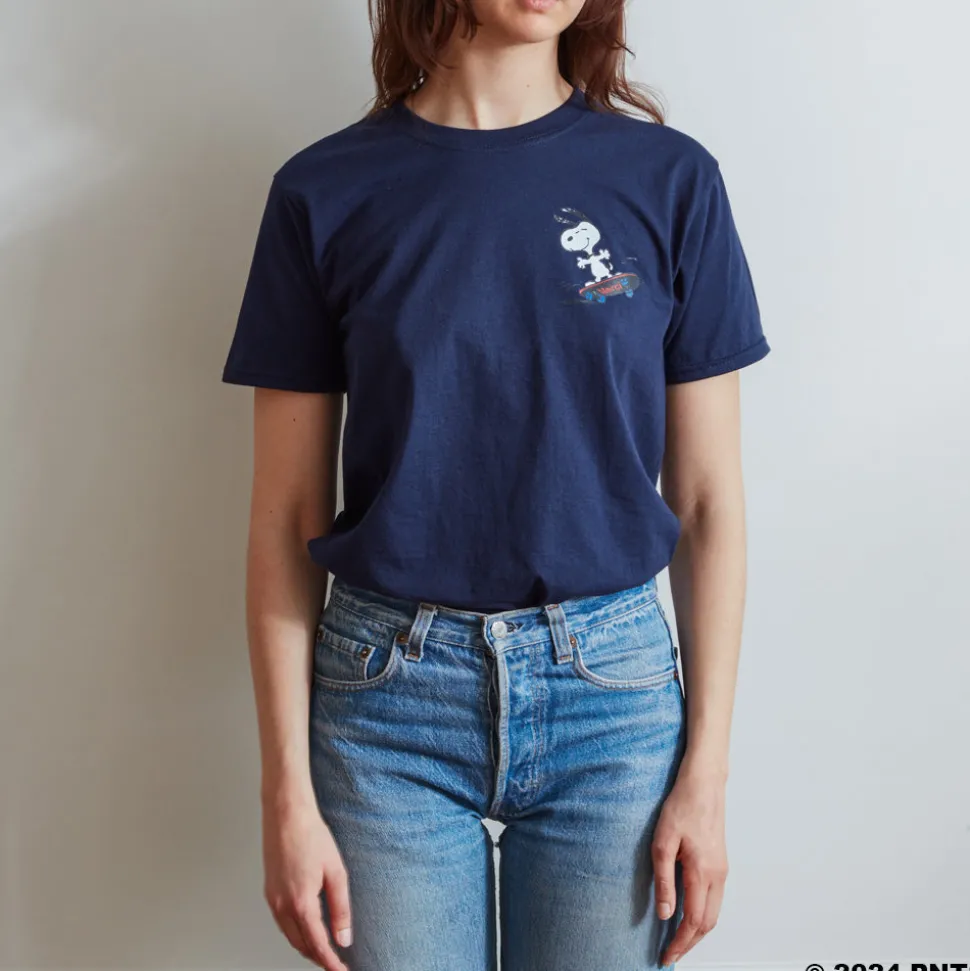 M05 Peanuts x Merci - T-Shirt Skate - Marine<Women T-Shirts | T-Shirts