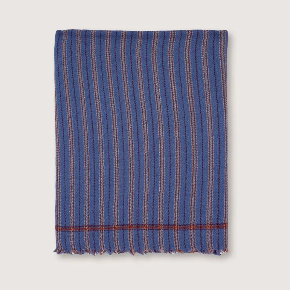 1050 MOISMONT Plaid en laine n°80 - Cloud - Moismont< Plaids & Blankets