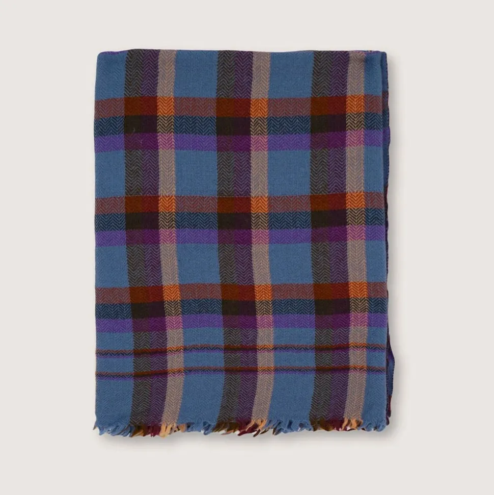 1050 MOISMONT Plaid en laine n°82 - Cloud - Moismont< Plaids & Blankets