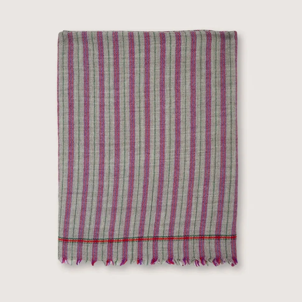 1050 MOISMONT Plaid en laine n°80 - Green Tea - Moismont< Plaids & Blankets