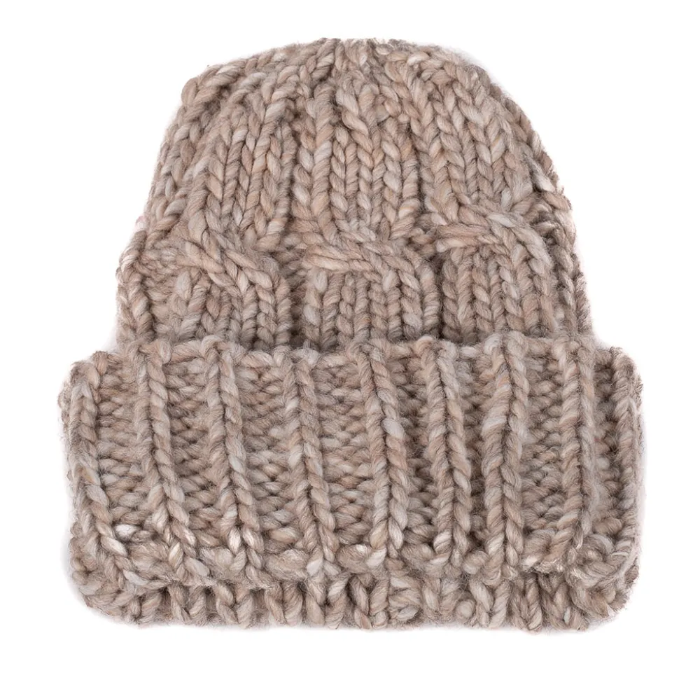 RAFFAELLO BETTINI - Bonnet Laine - Beige<Women Beanies