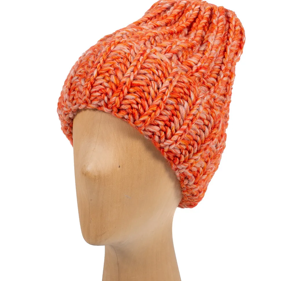 RAFFAELLO BETTINI - Bonnet Laine - Orange<Women Beanies