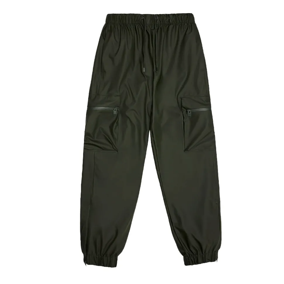 Rains - Pantalon Cargo Regular Imperméable - Vert< Pants