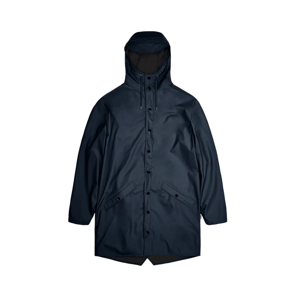 Rains - Veste Imperméable Longue - Marine<Women Coats