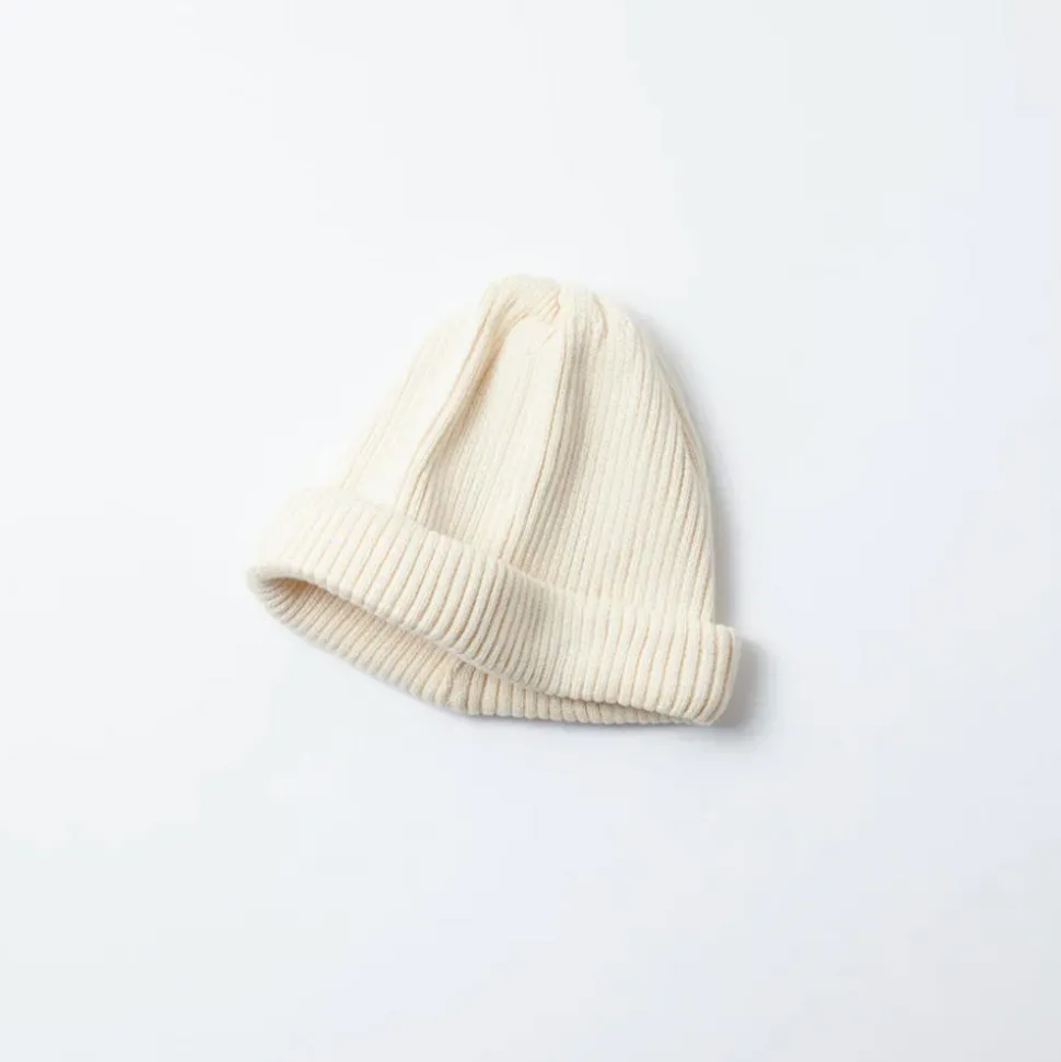 Rototo - Bonnet Enroulé - Ecru< Beanies