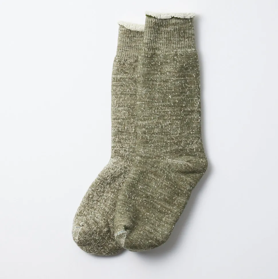 Rototo - Chaussettes Double face - Vert<Women Socks | Socks