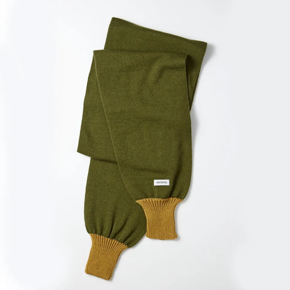 ROTOTO - Echarpe Sleeve - Olive/Jaune<Women Scarves | Shawls