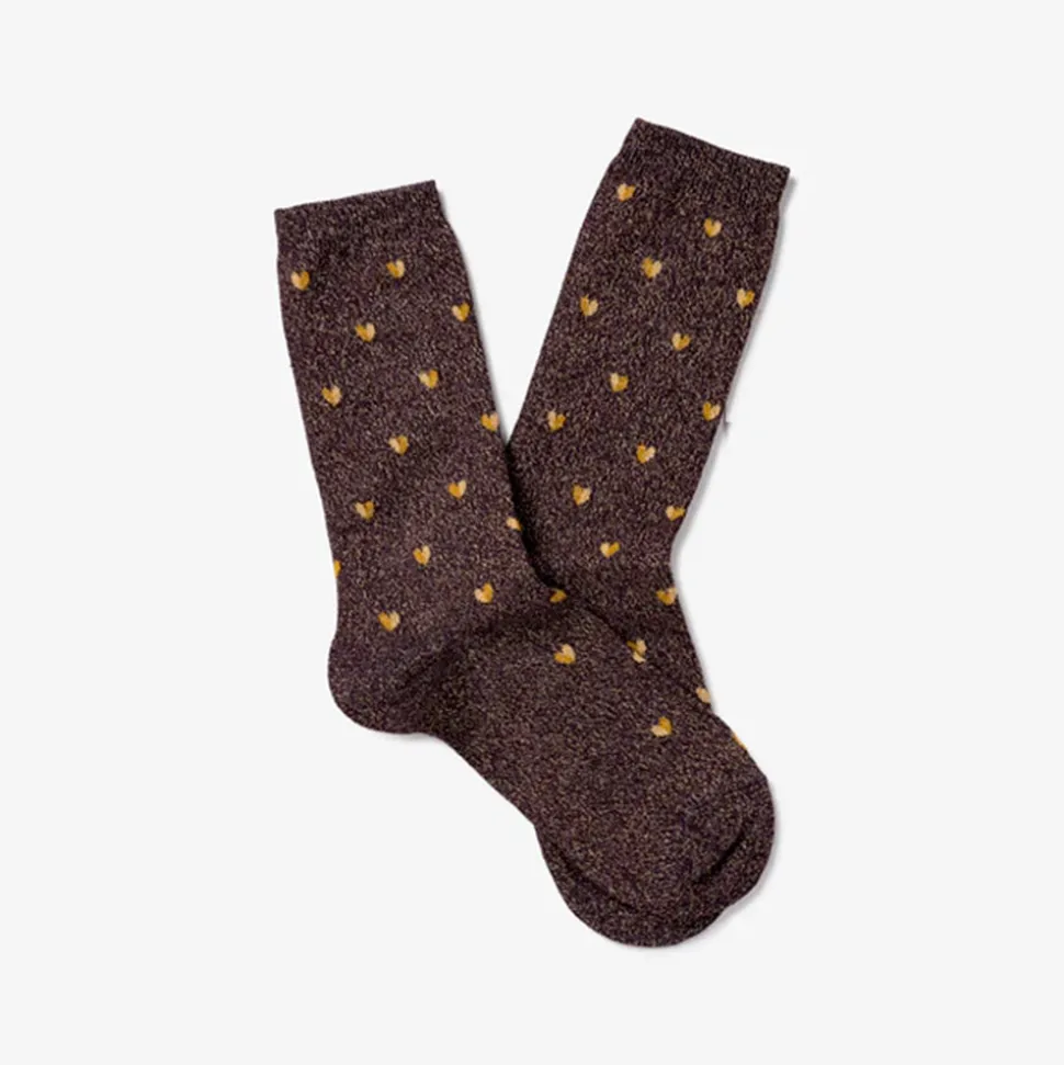 Royalties - Chaussettes Love - Aubergine<Women Socks | Socks