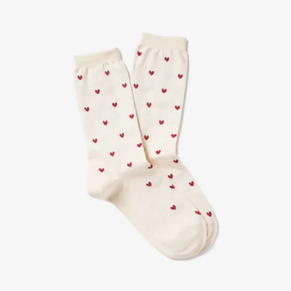 Royalties - Chaussettes Love - Ecru<Women Socks | Socks