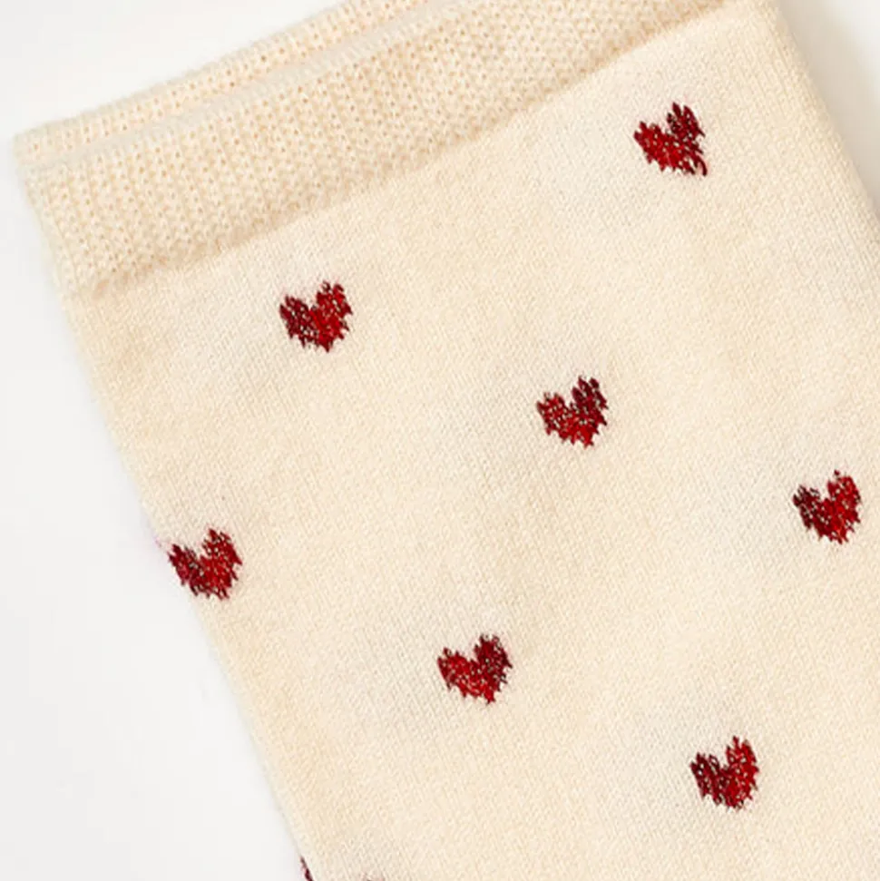 Royalties - Chaussettes Love - Ecru<Women Socks | Socks